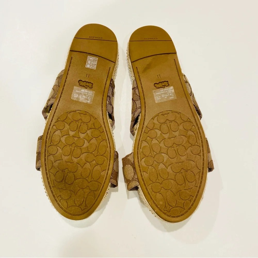 Coach Charli Espadrille Slides Size 11 - Picture 9 of 13
